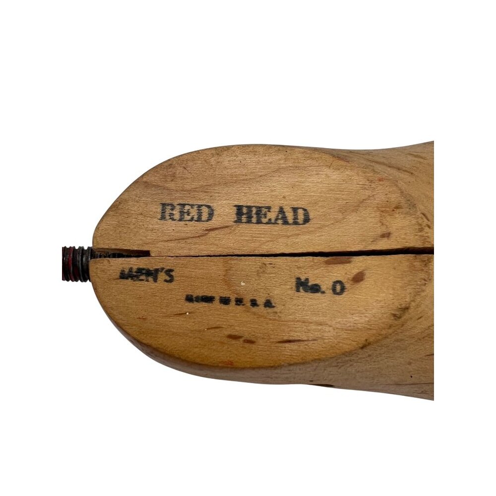 Vintage Red Head Mens No 0 Shoe Stretcher & Unmarked Womens Wood Pair USA Pair - Picture 3 of 9